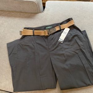 Lauren Ralph Lauren rayon/cotton wide leg pants size 16 NWT